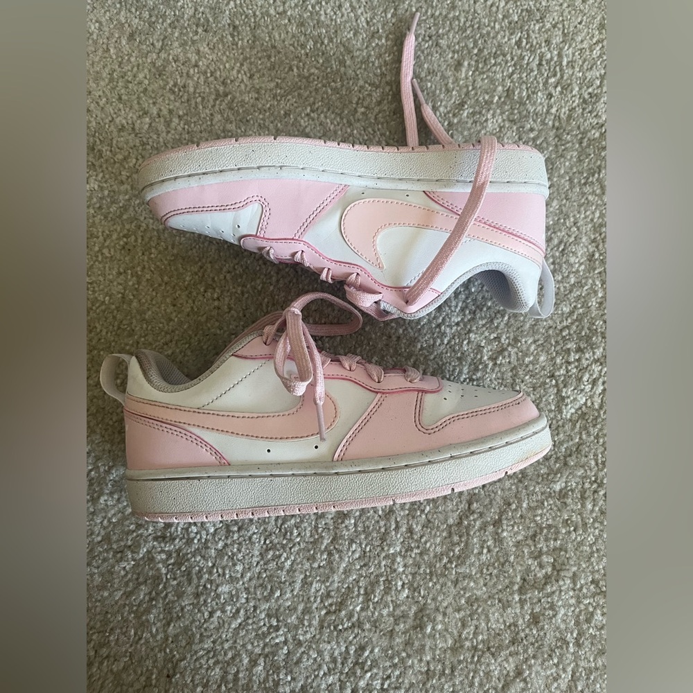 Pink and White Nike Dunks